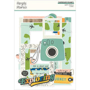 Simple Stories - Happy Travels Chipboard Frames 6/Pkg