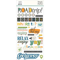 Simple Stories - Happy Travels Foam Stickers 58/Pkg