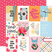 Simple Stories - Sunny Days Paper - 3X4 Elements