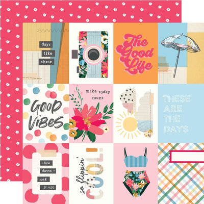 Simple Stories - Sunny Days Paper - 3X4 Elements