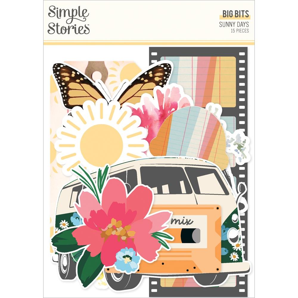 Simple Stories - Sunny Days Big Bits 15/Pkg