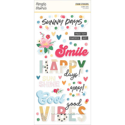 Simple Stories - Sunny Days Foam Stickers 53/Pkg