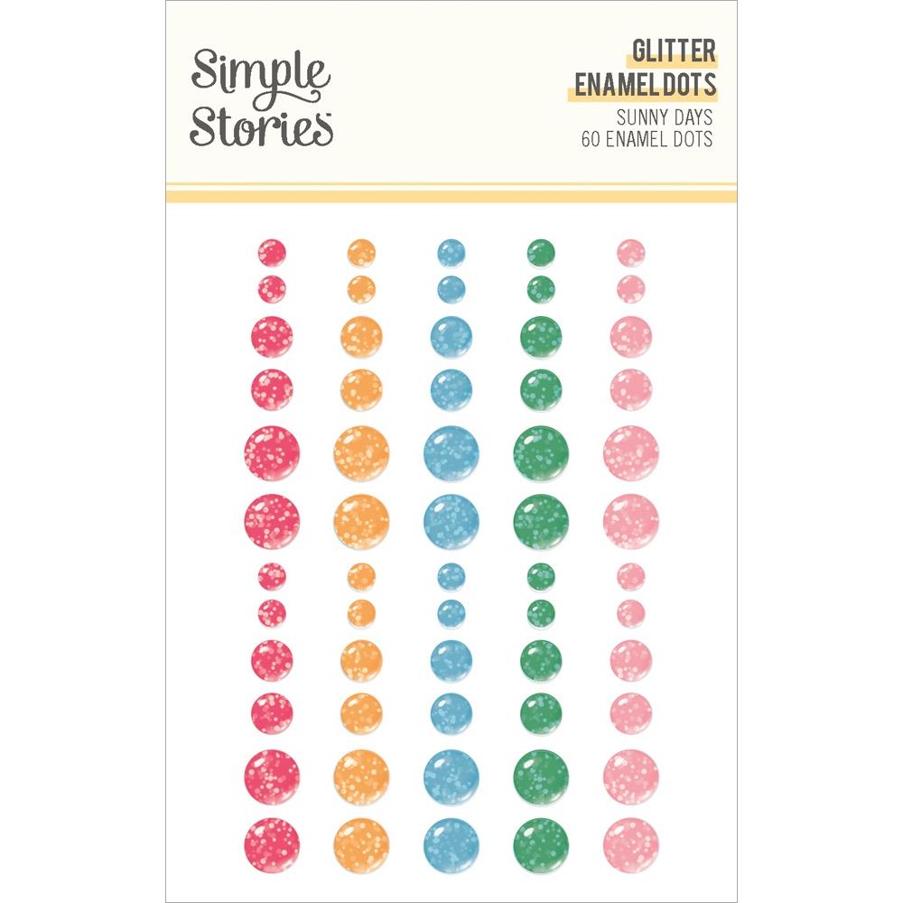 Simple Stories - Sunny Days Enamel Dots 60/Pkg