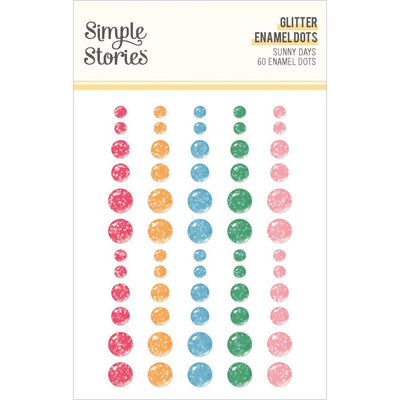 Simple Stories - Sunny Days Enamel Dots 60/Pkg