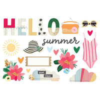 Simple Stories - Simple Page Pieces - Sunny Days 18/Pkg