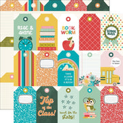 Simple Stories - Book Fair Paper - Tag Elements