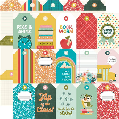 Simple Stories - Book Fair Paper - Tag Elements