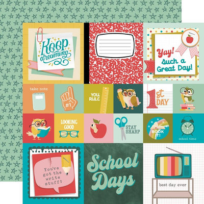 Simple Stories - Book Fair Paper - 2X2/4X4 Elements