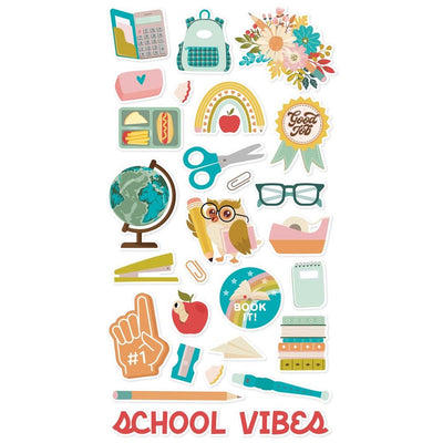 Simple Stories - Book Fair Chipboard Stickers 28/Pkg
