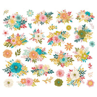 Simple Stories - Book Fair Floral Bits 34/Pkg