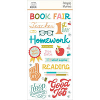 Simple Stories - Book Fair Foam Stickers 46/Pkg