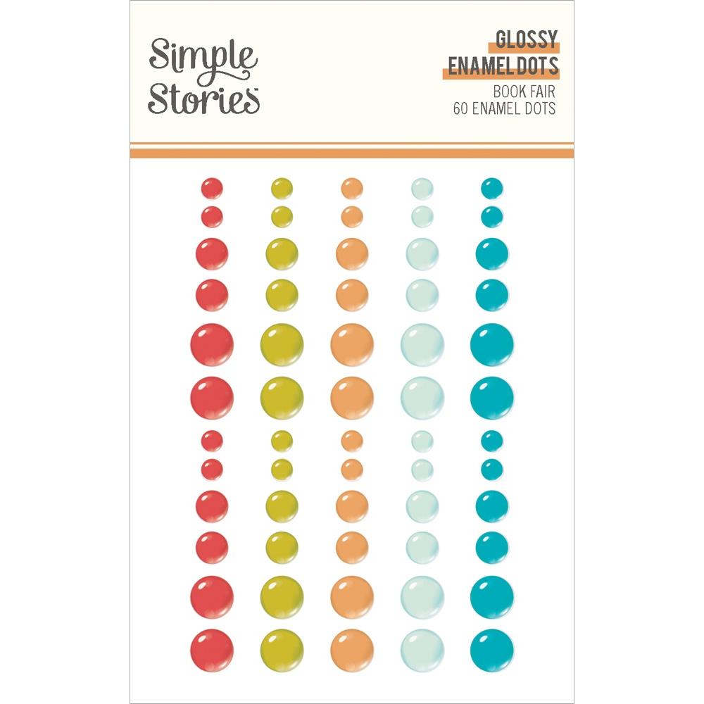 Simple Stories - Book Fair Enamel Dots 60/Pkg