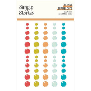 Simple Stories - Book Fair Enamel Dots 60/Pkg