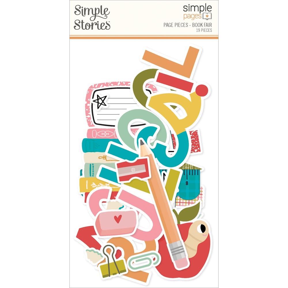 Simple Stories - Simple Page Pieces - Book Fair 19/Pkg