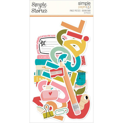 Simple Stories - Simple Page Pieces - Book Fair 19/Pkg