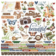 Simple Stories - Simple Vintage Woodlands Element Sticker Sheet 12x12