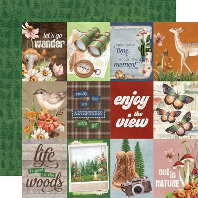 Simple Stories - Simple Vintage Woodlands Paper - 3X4 Elements