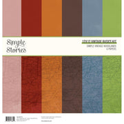 Simple Stories - Simple Vintage Woodlands Vintage Basics Kit 12x12