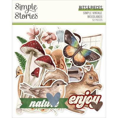 Simple Stories - Simple Vintage Woodlands Bits & Pieces 52/Pkg