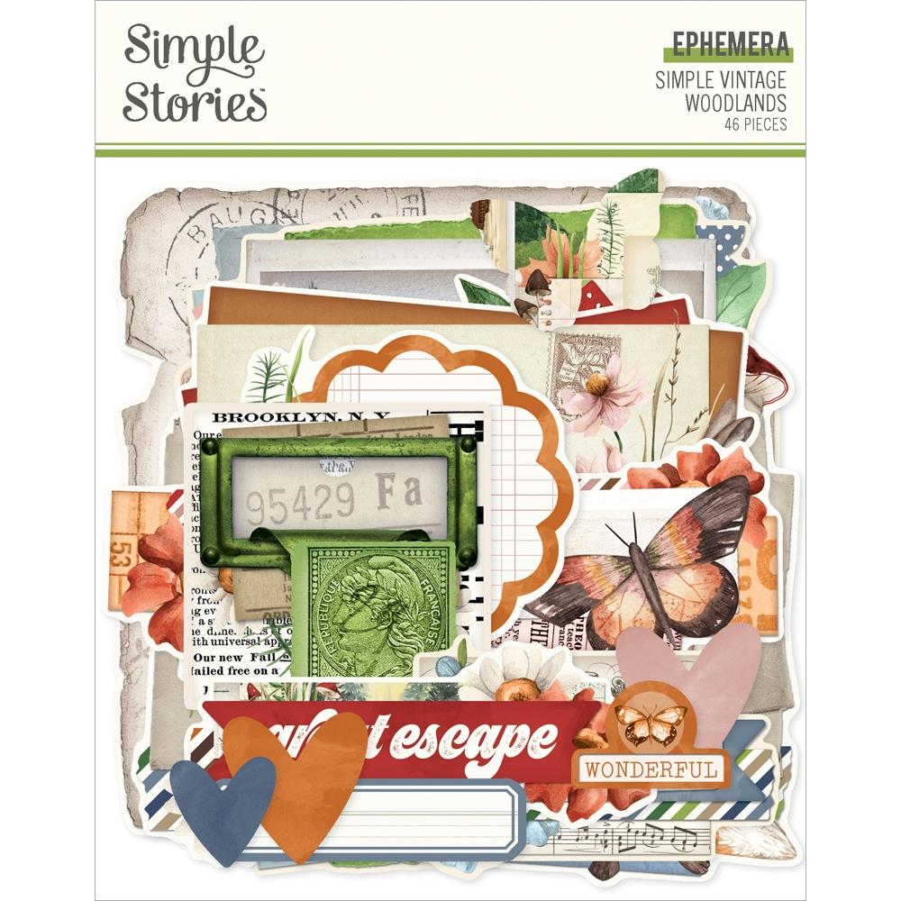 Simple Stories - Simple Vintage Woodlands Ephemera 46/Pkg