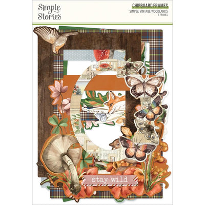 Simple Stories - Simple Vintage Woodlands Chipboard Frames 6/Pkg