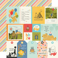Simple Stories - Say Cheese Classic Pooh Birthday Paper - Elements 1