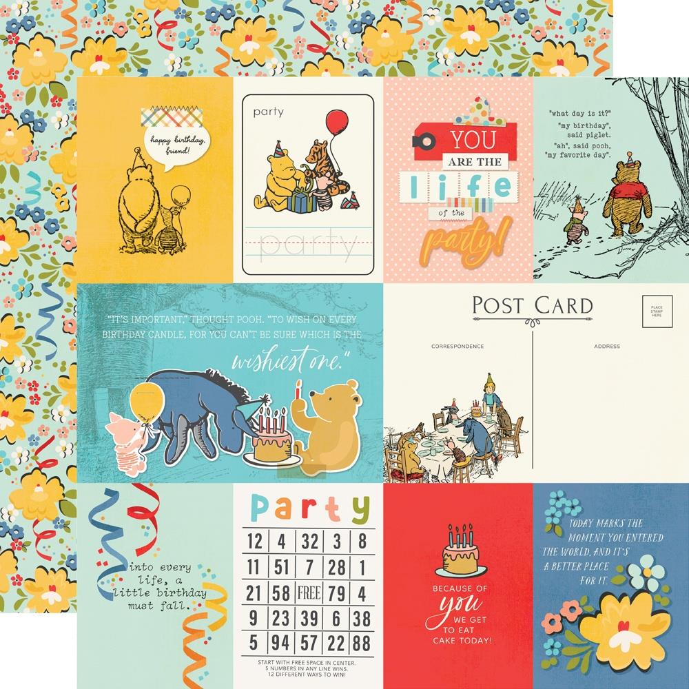 Simple Stories - Say Cheese Classic Pooh Birthday Paper - Elements 2