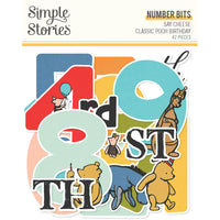 Simple Stories - Say Cheese Classic Pooh Birthday Number Bits 42/Pkg