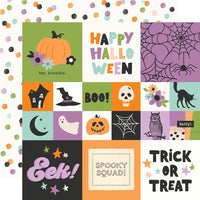 Simple Stories - Spooky Things Paper - 2X2/4X4 Elements