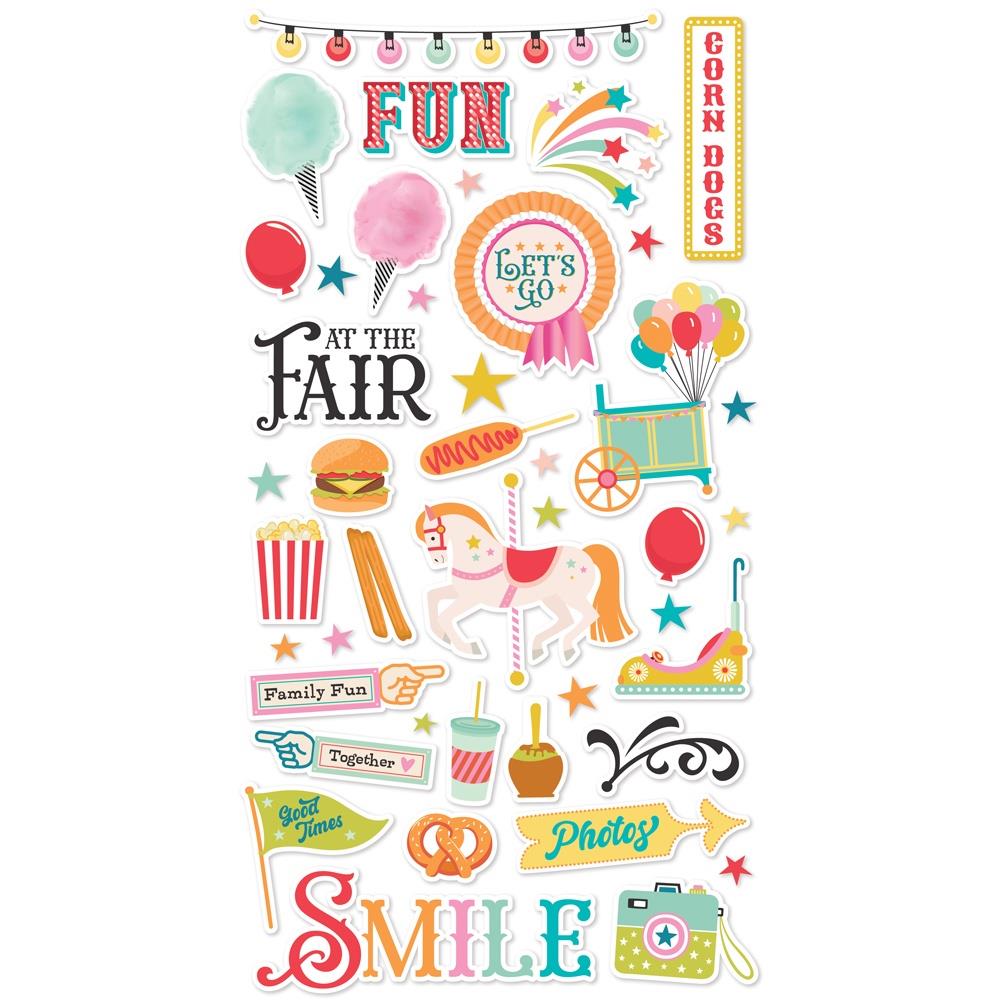 Simple Stories - Fun Times Chipboard Stickers 6x13"
