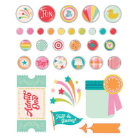 Simple Stories - Fun Times Decorative Brads 32/Pkg
