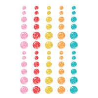 Simple Stories - Fun Times Glitter Enamel Dots 60/Pkg