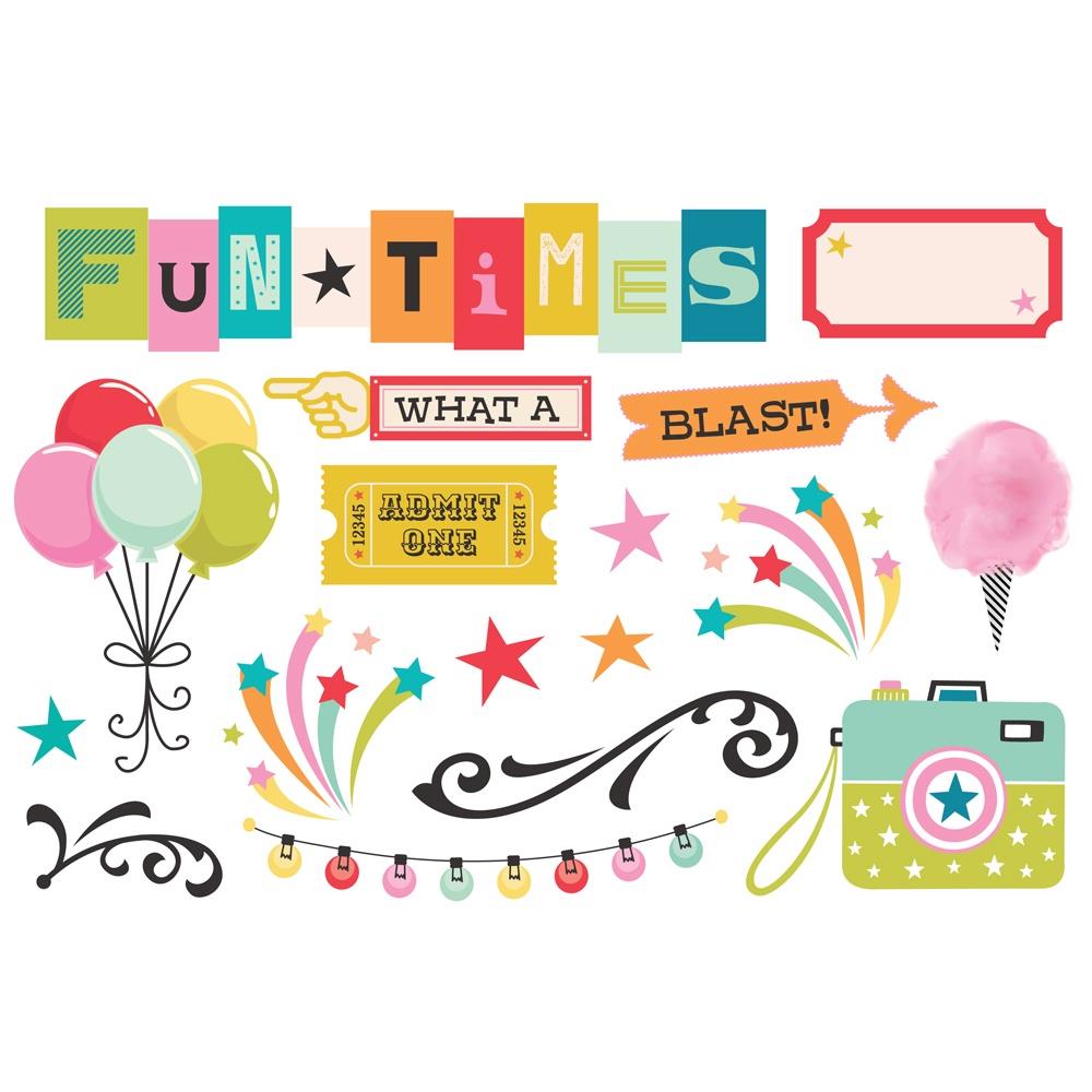 Simple Stories - Fun Times Page Pieces 17/Pkg