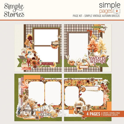 Simple Stories - Simple Vintage Autumn Breeze - Simple Pages Page Kit