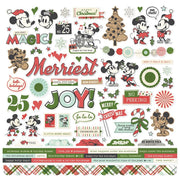 Simple Stories - Say Cheese Classic Mouse Christmas 12x12 Element Sticker Sheet