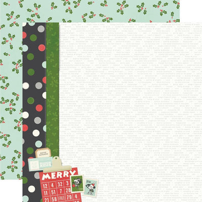 Simple Stories - Say Cheese Classic Mouse Christmas Paper - Merry Christmas