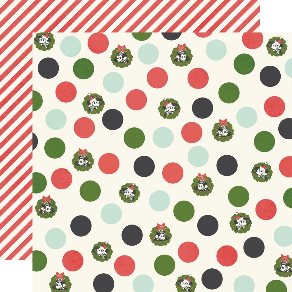 Simple Stories - Say Cheese Classic Mouse Christmas Paper - Happy Holly Days