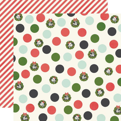 Simple Stories - Say Cheese Classic Mouse Christmas Paper - Happy Holly Days