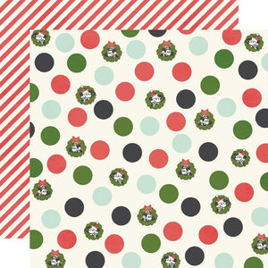 Simple Stories - Say Cheese Classic Mouse Christmas Paper - Happy Holly Days