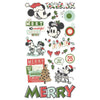 Simple Stories - Say Cheese Classic Mouse Christmas Chipboard Stickers 6x12"