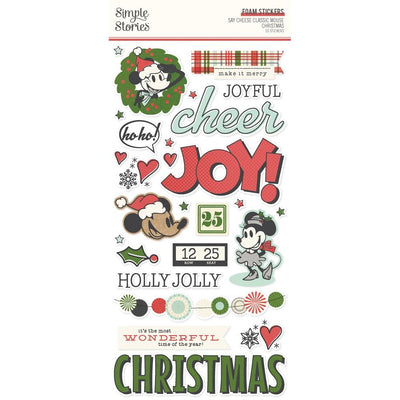 Simple Stories - Say Cheese Classic Mouse Christmas Foam Stickers