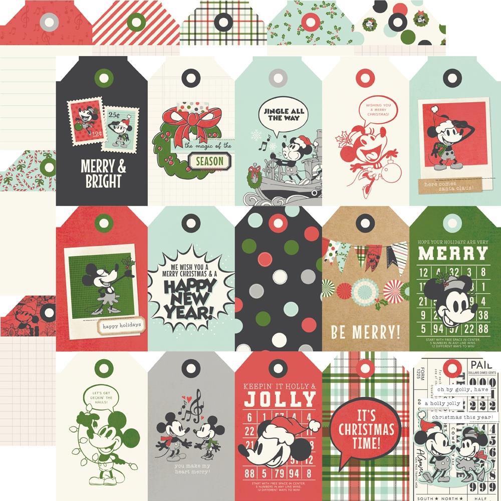 Simple Stories - Say Cheese Classic Mouse Christmas Paper - Tag Elements