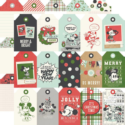 Simple Stories - Say Cheese Classic Mouse Christmas Paper - Tag Elements
