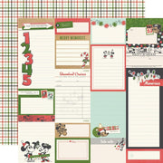 Simple Stories - Say Cheese Classic Mouse Christmas Paper - Journal Elements