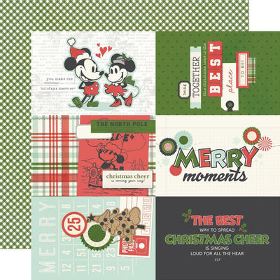 Simple Stories - Say Cheese Classic Mouse Christmas Paper - 4X6 Elements