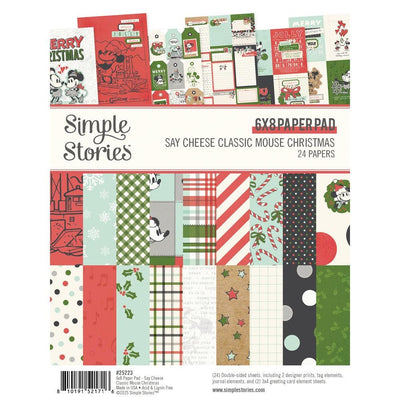 Simple Stories - Say Cheese Classic Mouse Christmas 6x8 Paper Pad