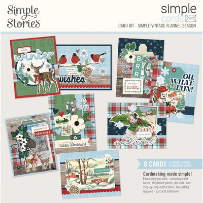 Simple Stories - Simple Vintage Flannel Season - Simple Cards Card Kit