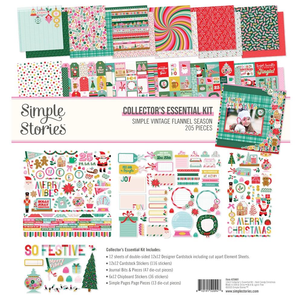 Simple Stories - Hard Candy Christmas Collector's Essential Kit 12"X12"