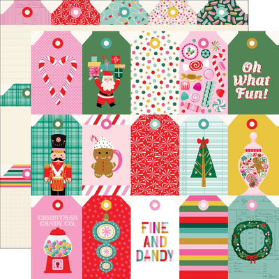 Simple Stories - Hard Candy Christmas Paper - Tag Elements