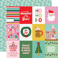 Simple Stories - Hard Candy Christmas Paper - 3X4 Elements